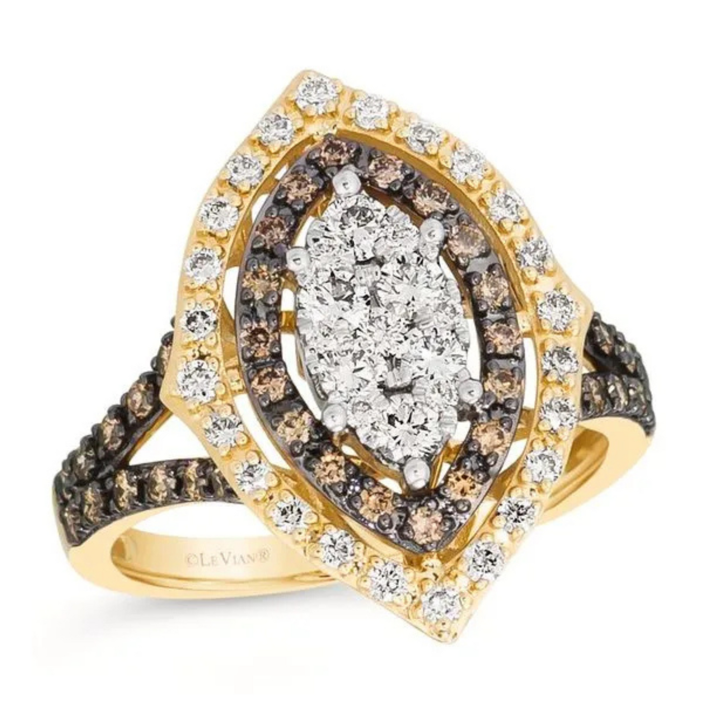 Le Vian Nude & Chocolate Diamond Ring 0.625ct