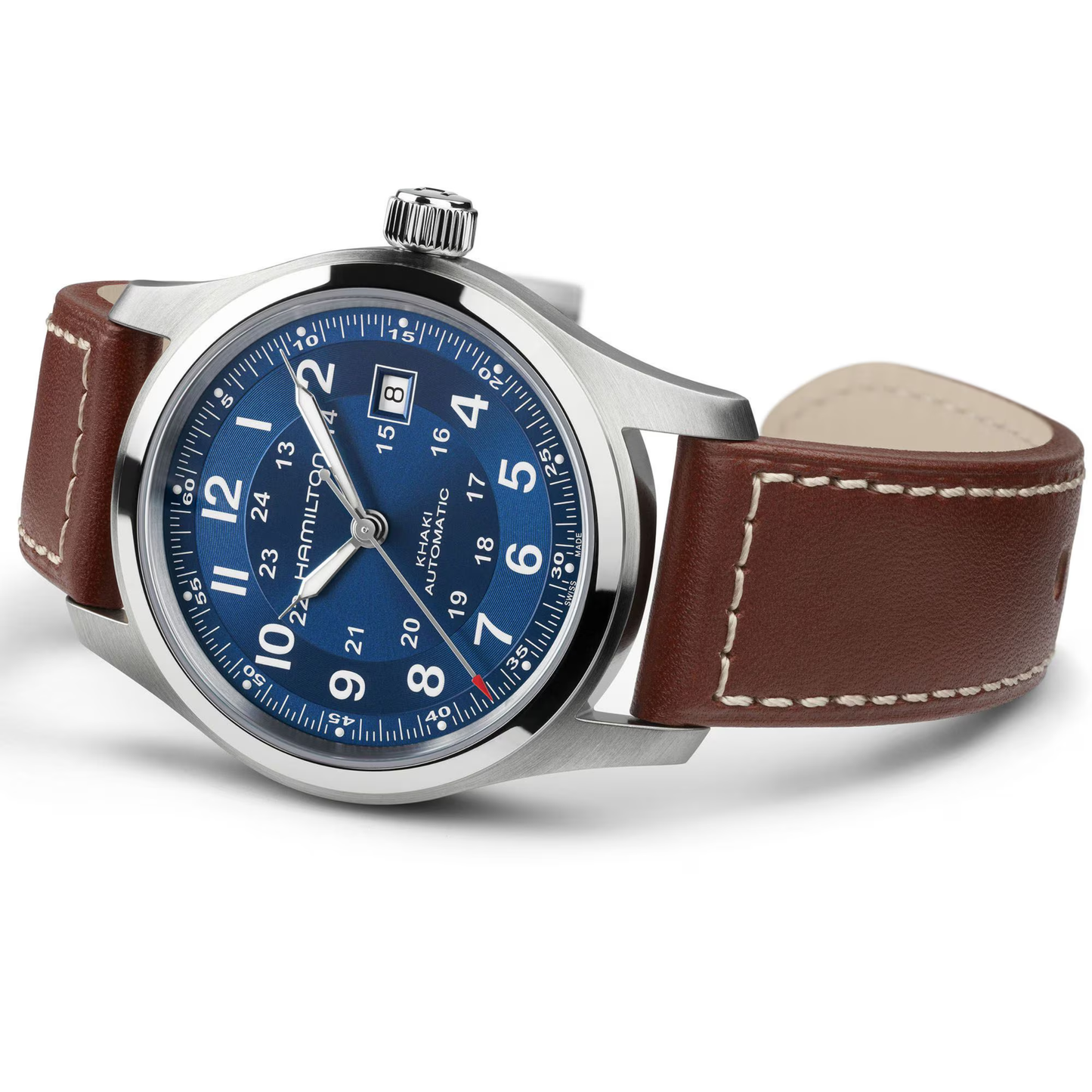 Hamilton Khaki Field Automatic Blue Dial Watch 42mm