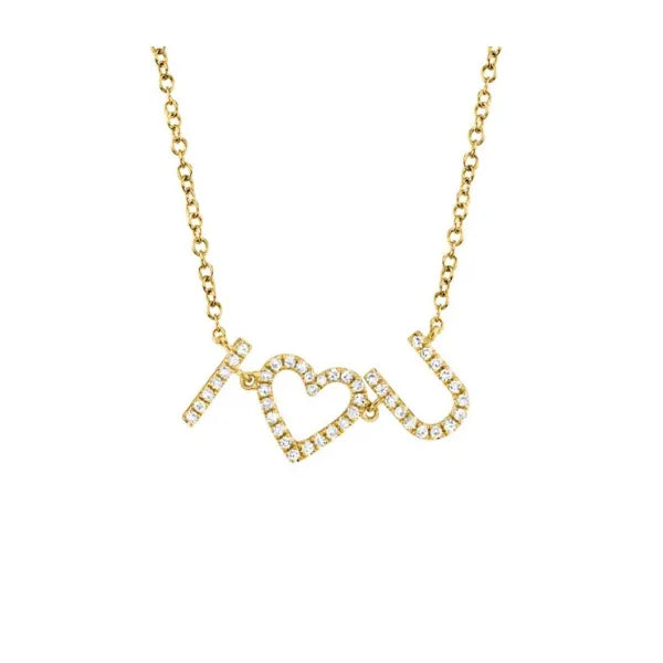 Shy Creation Open Link (18”, adjustable) in 14K Yellow Gold featuring Diamonds.