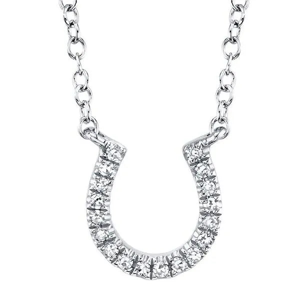 Shy Creation Open Link (18”, adjustable) in 14K White Gold featuring Diamonds.