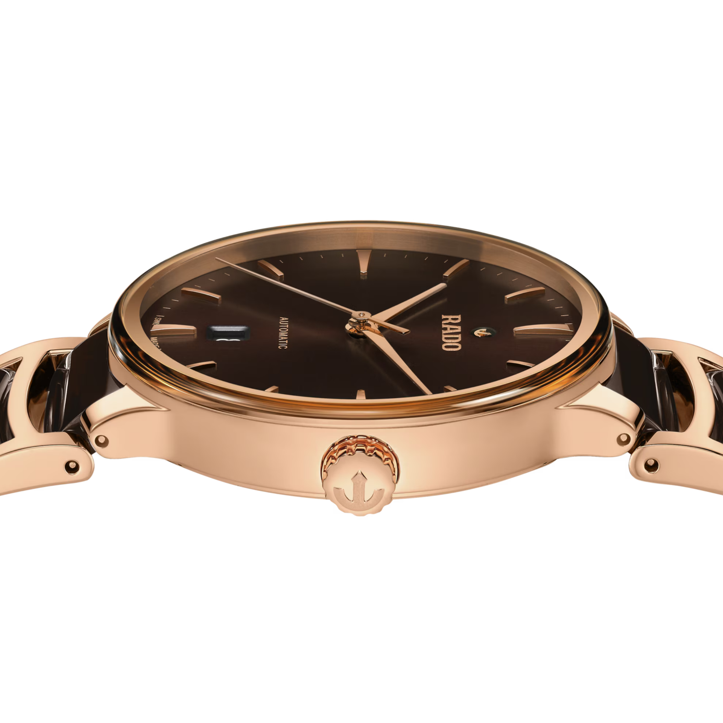 Rado Centrix Automatic Two-Tone Rose-Gold Colored Dial Stainless Steel Men’s Watch 39.5mm