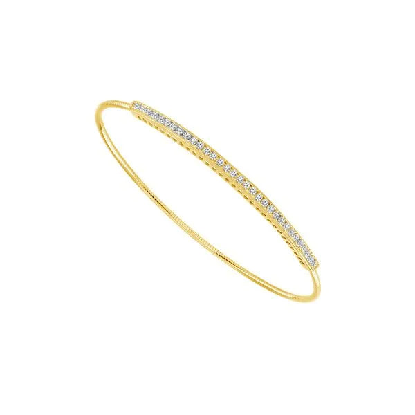 MRJ Bracelet in 14K Yellow Gold featuring Diamonds.