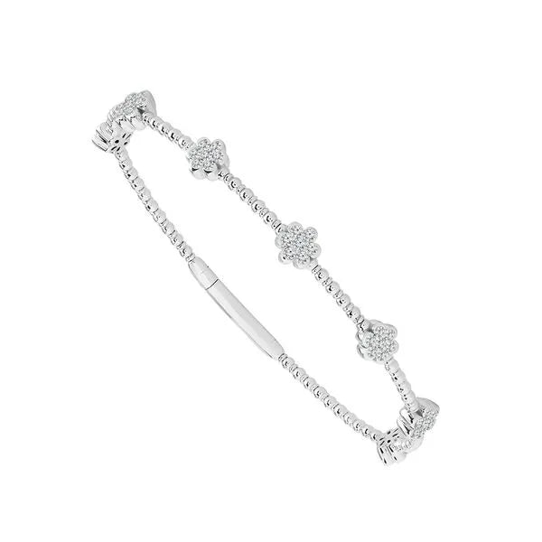 MRJ Bracelet in 14K White Gold featuring Diamonds.