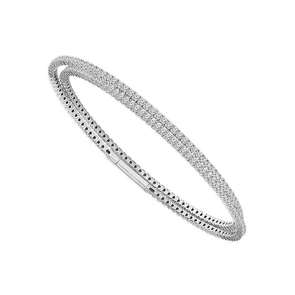 MRJ Bracelet in 14K White Gold featuring Diamonds.