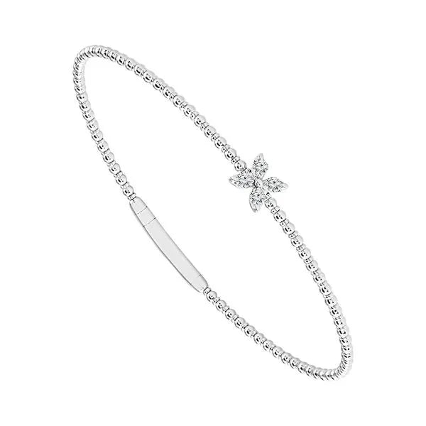 MRJ Bracelet in 14K White Gold featuring Diamonds.