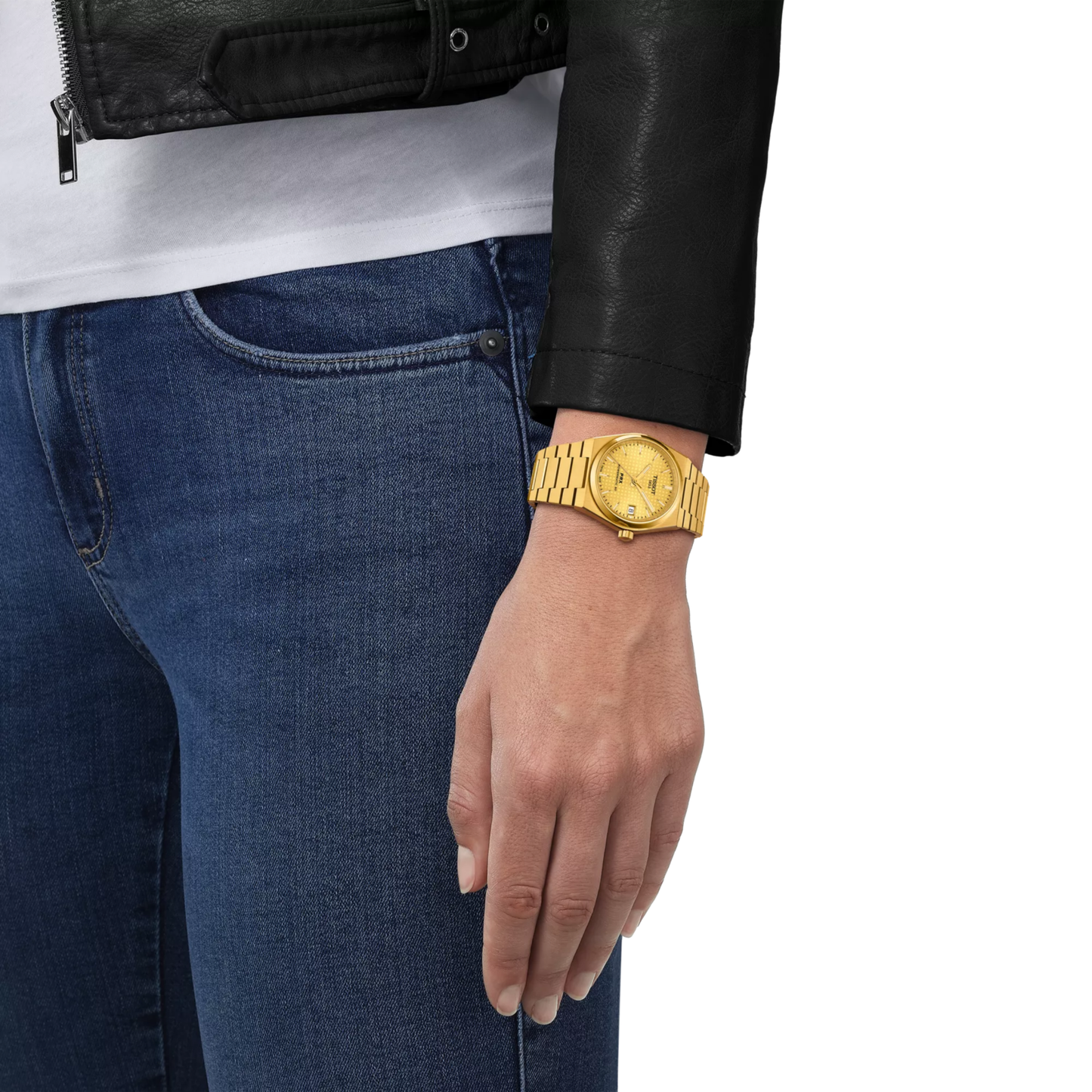 Tissot 80 PRX Gold PVD Sapphire Crystal Champagne Dial Automatic Watch 35mm