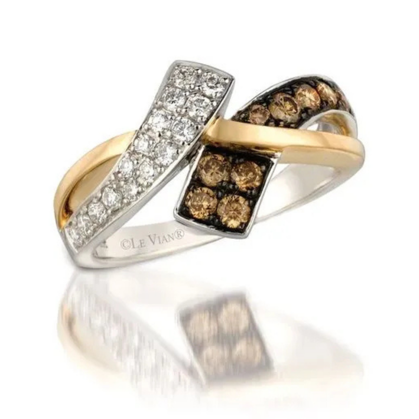 Le Vian Chocolatier Chocolate & Vanilla Diamond Ring 0.333ct