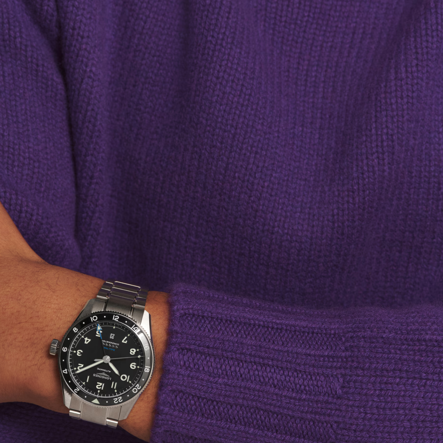 Longines Spirit Zulu Time GMT Automatic Watch 42 mm