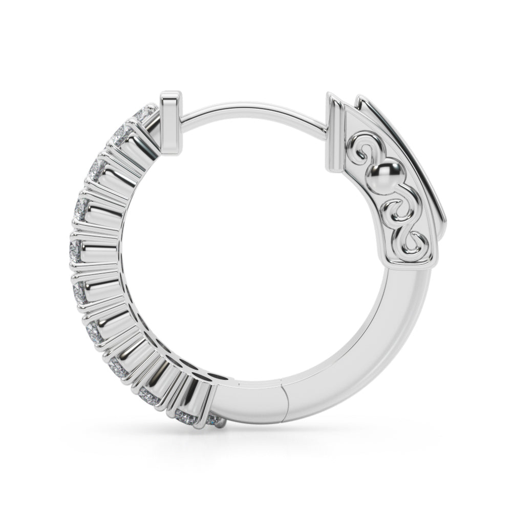 Double Row Vault Lock Hoops - View 4