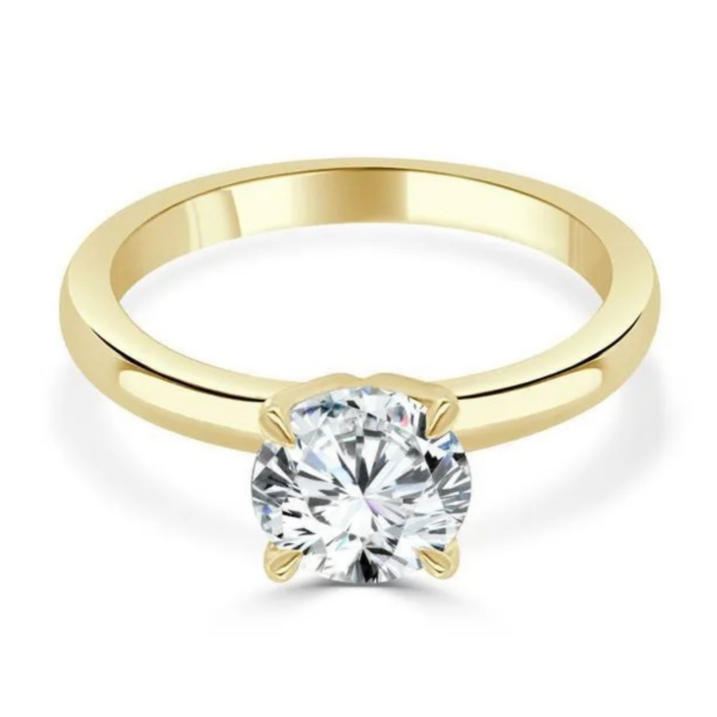 Imagine Bridal 14K White Gold Round Diamond Engagement Ring