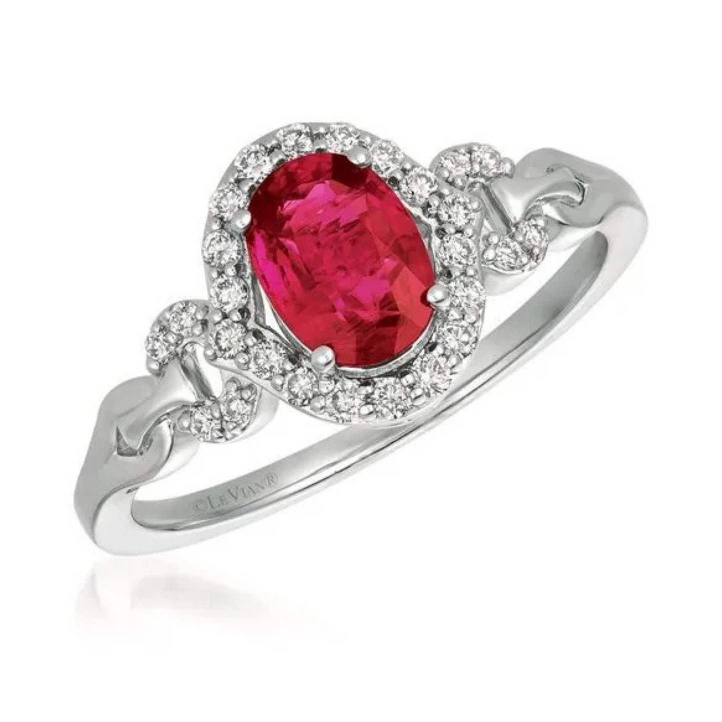 Le Vian 14K Vanilla Gold Passion Ruby & Vanilla Diamond Ring 0.75ct
