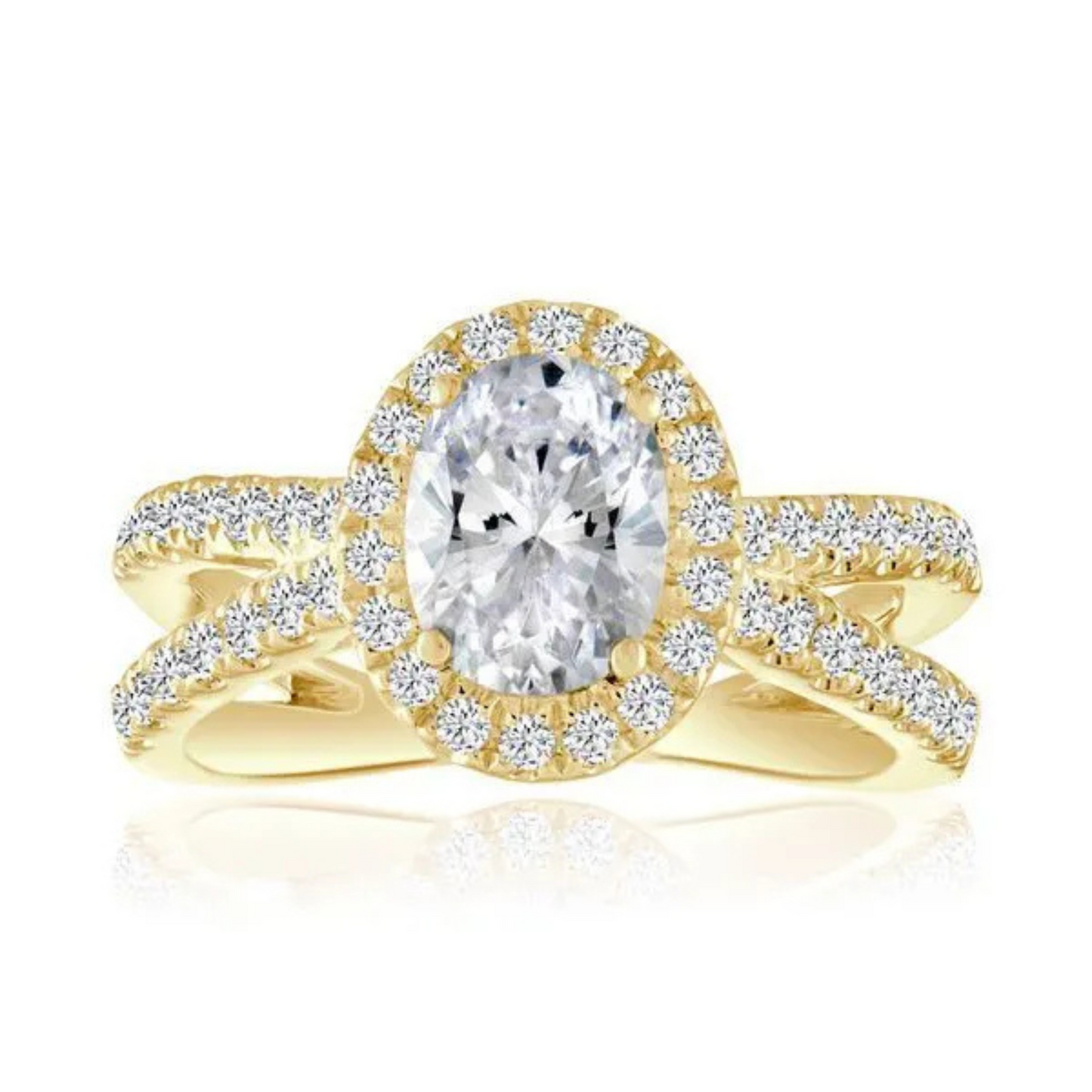 Imagine Bridal 14K White Gold Round Diamond Engagement Ring 0.17ct
