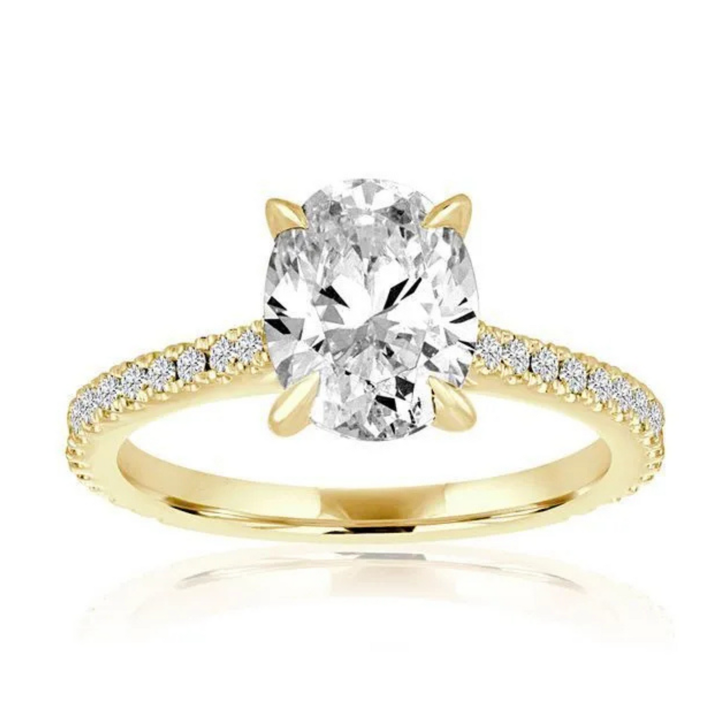 Imagine Bridal 14K White Gold Princess Diamond Engagement Ring 0.25ct