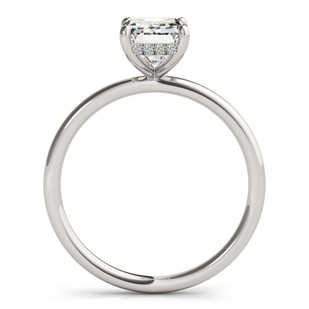 Engagement Ring Emerald Cut Center - View 4