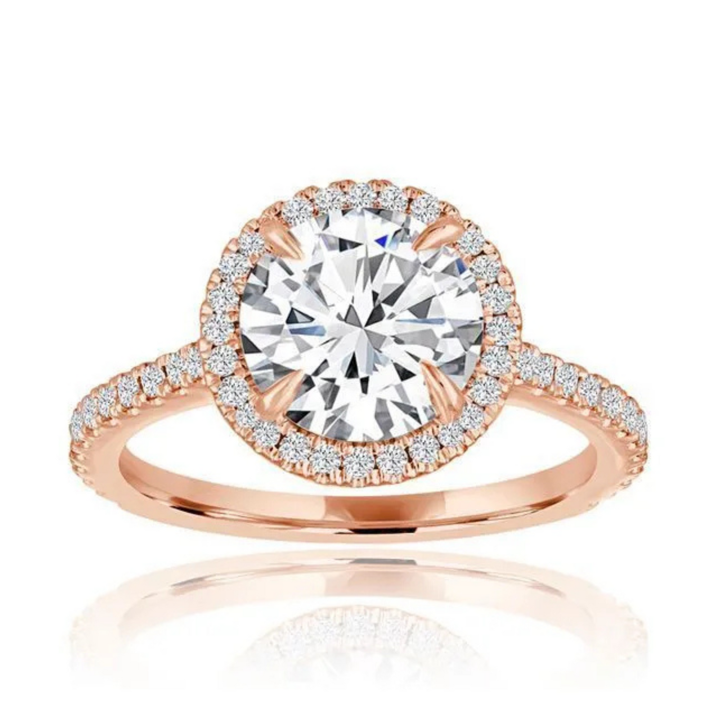 Imagine Bridal 14K White Gold Round Diamond Engagement Ring 0.33ct