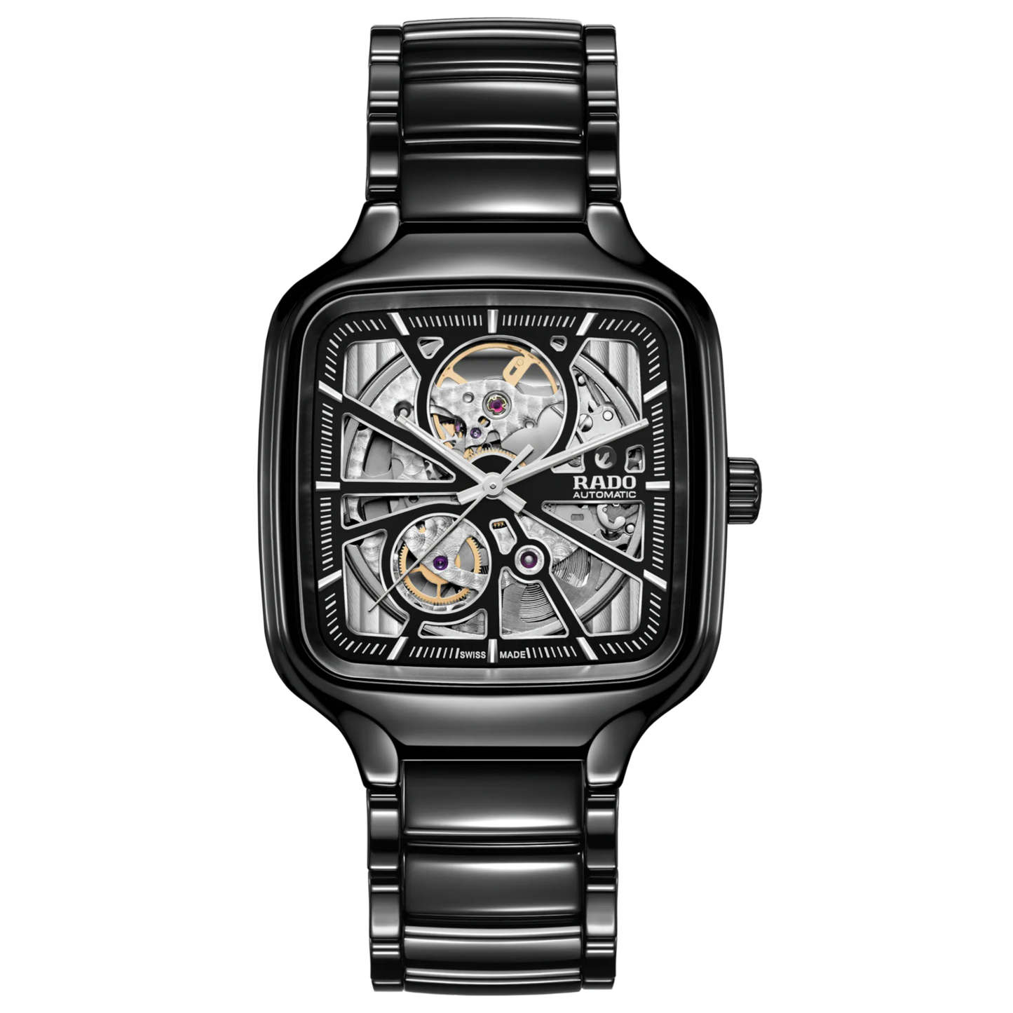 Rado True Square Open Heart Ceramic Automatic Watch 38 mm