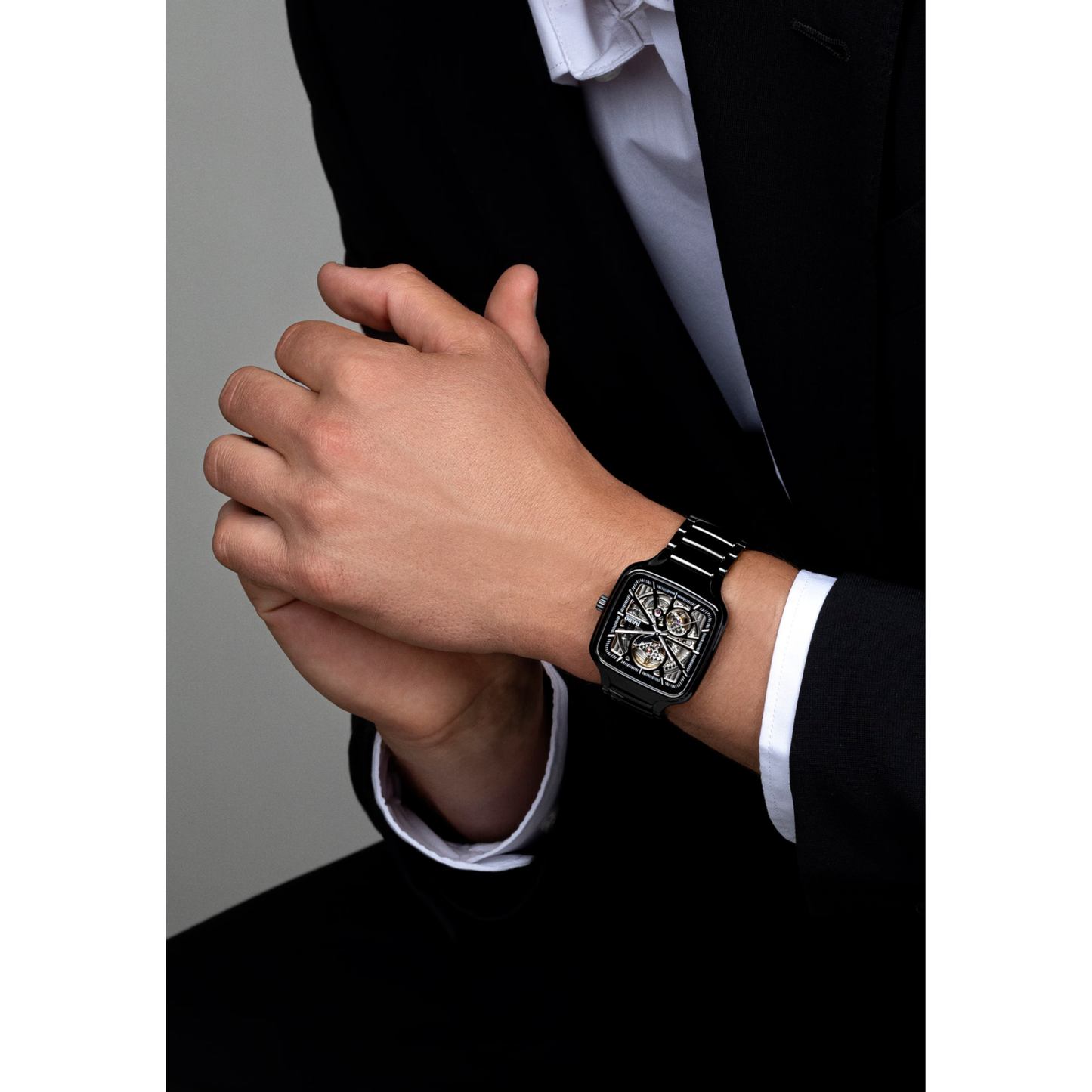 Rado True Square Open Heart Ceramic Automatic Watch 38 mm