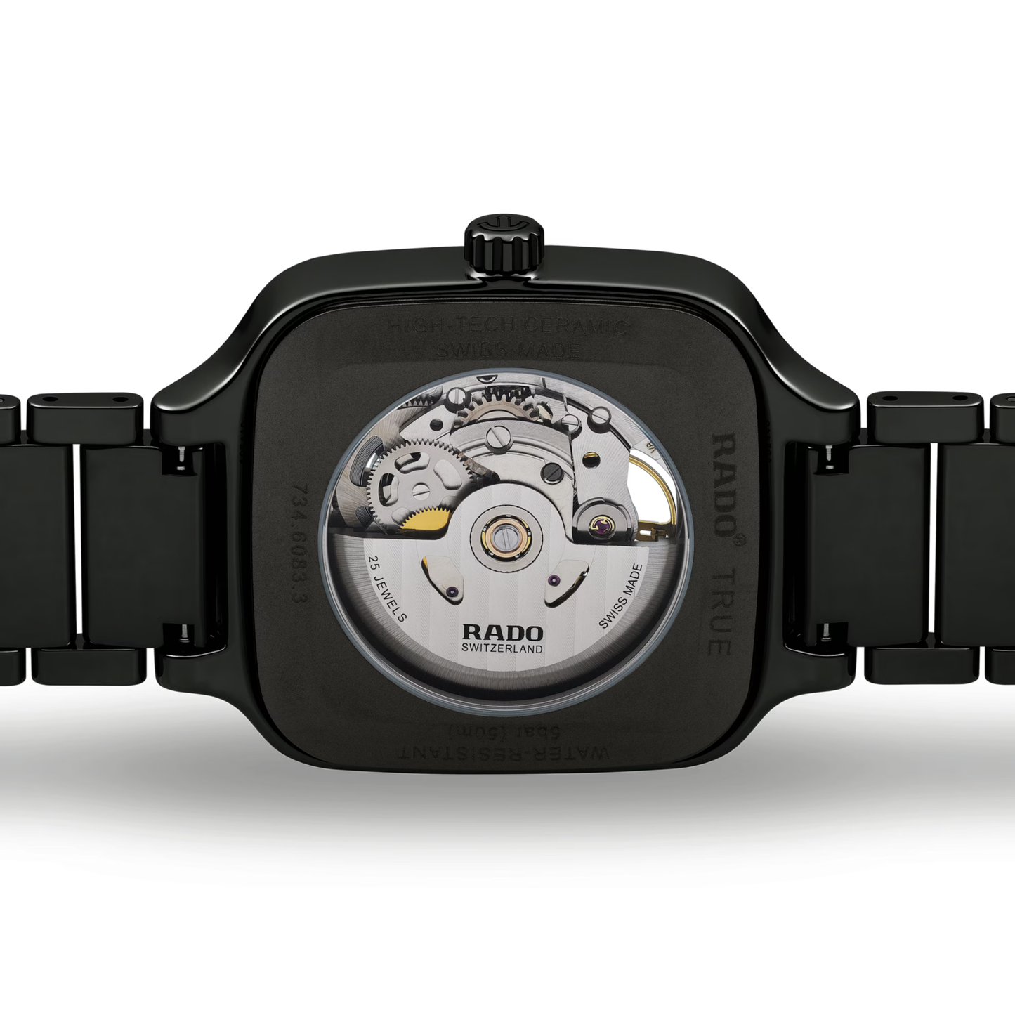 Rado True Square Open Heart Ceramic Automatic Watch 38 mm