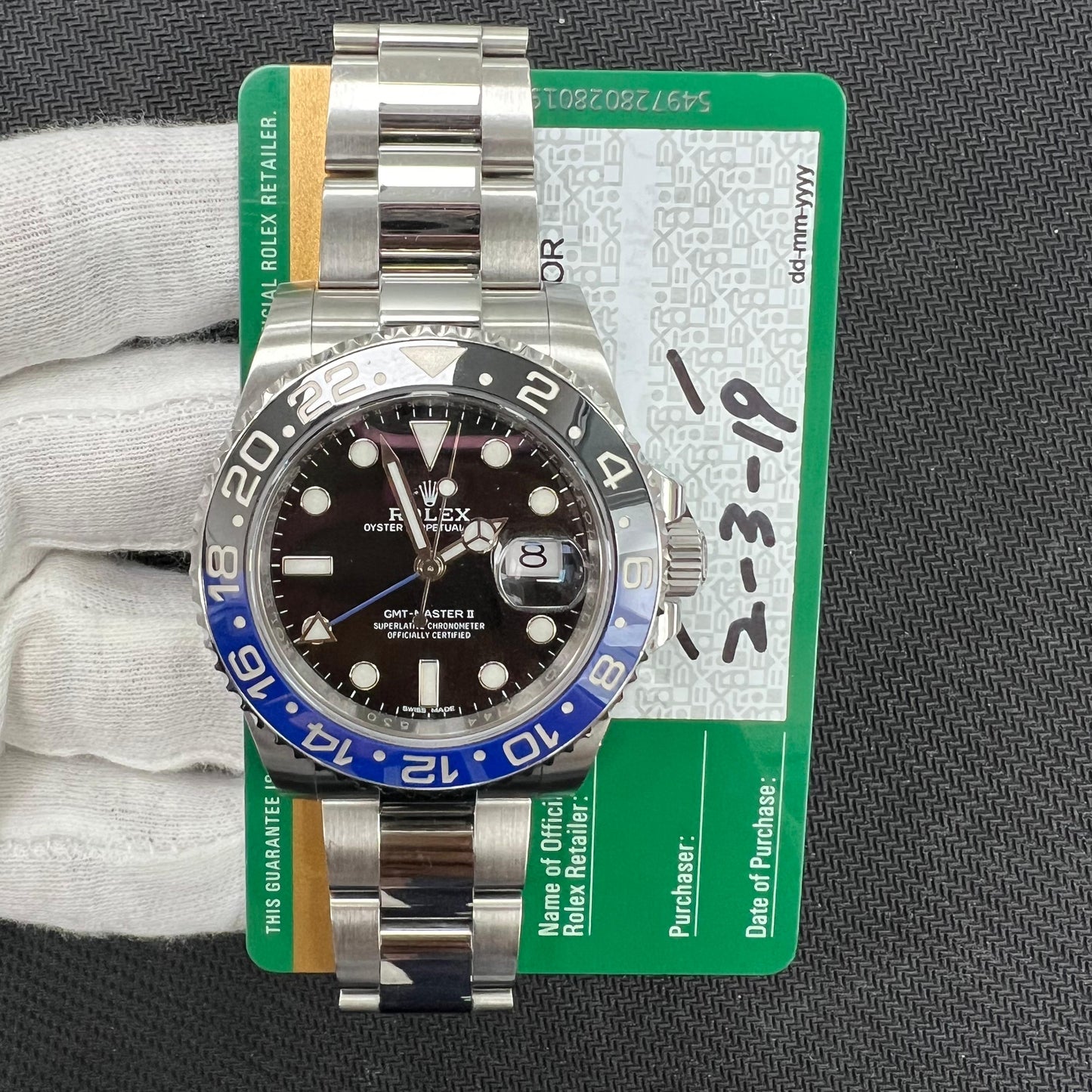 Pre-Owned Rolex GMT MASTER II 116710BLNR
