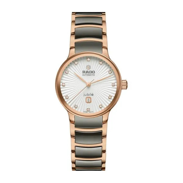 Rado Centrix Automatic Open Heart 39.5mm Black Dial Stainless Steel & Yellow Gold PVD Men’s Watch