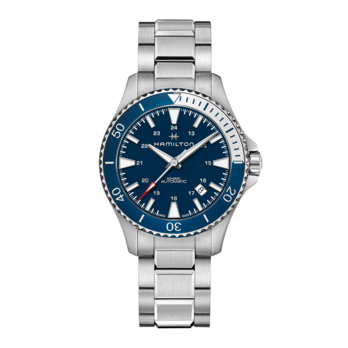 Hamilton Khaki Navy Scuba Blue Stainless Steel Automatic Watch 40 mm