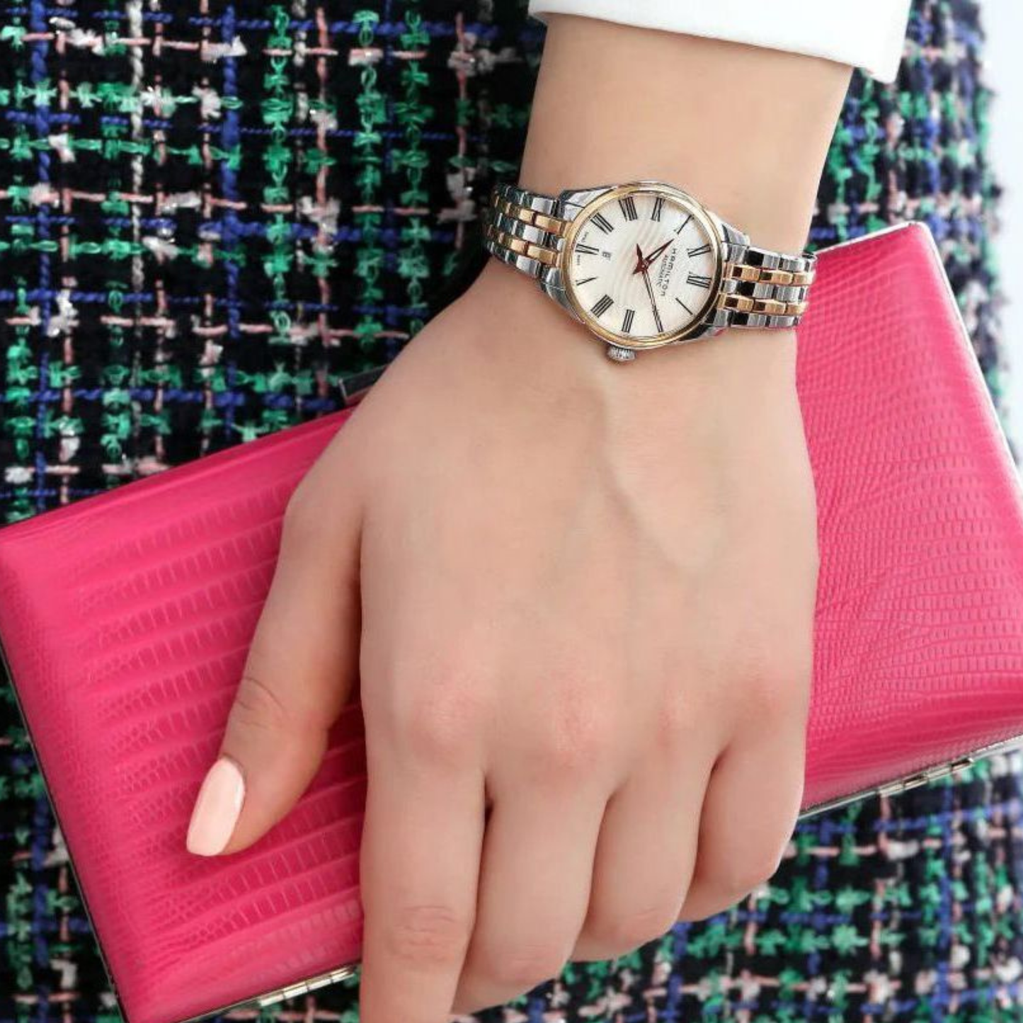 Hamilton Jazzmaster Lady Two-Tone Stainless Steel Automatic Watch 30 mm