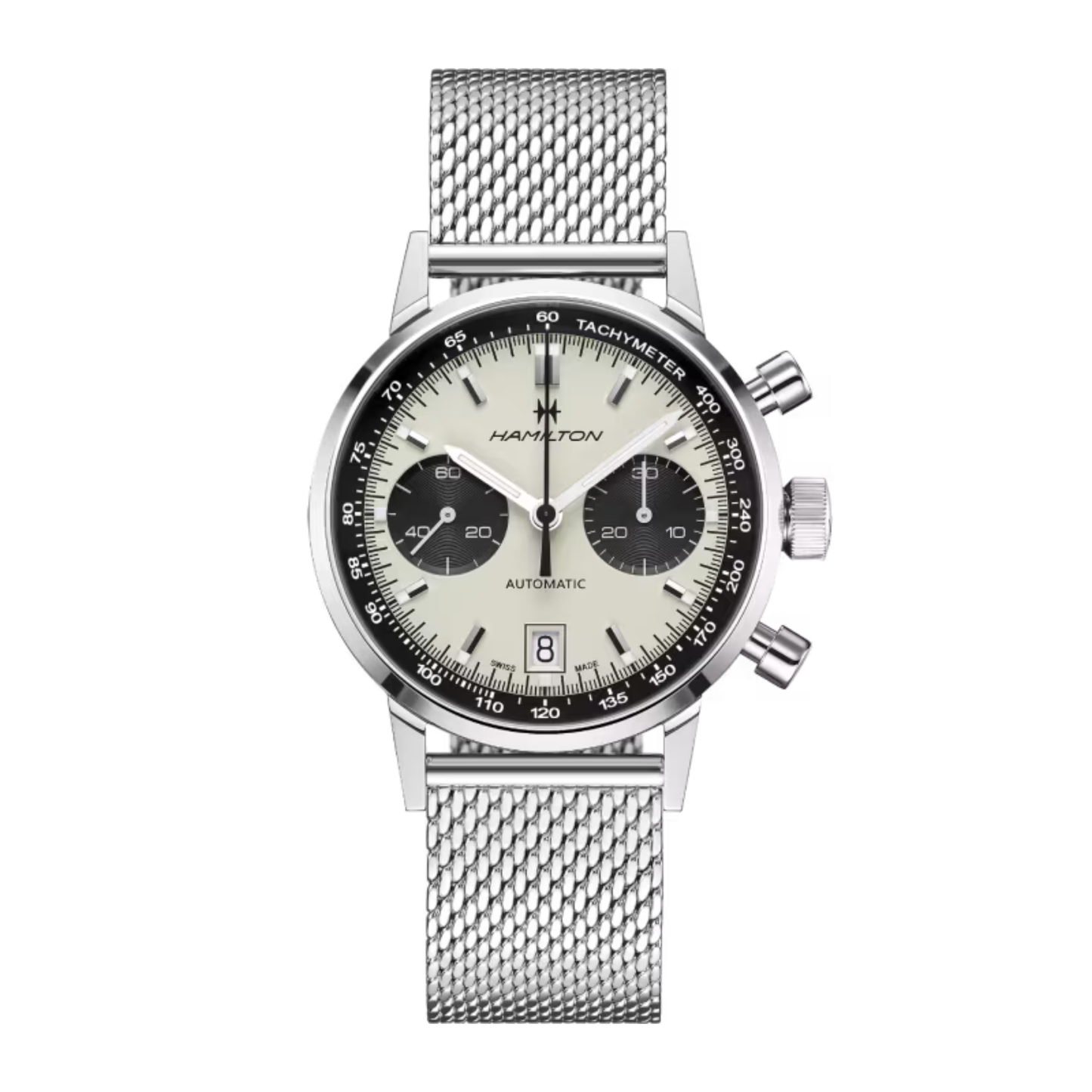 Hamilton Intra-Matic Automatic White Panda Dial Watch 40mm