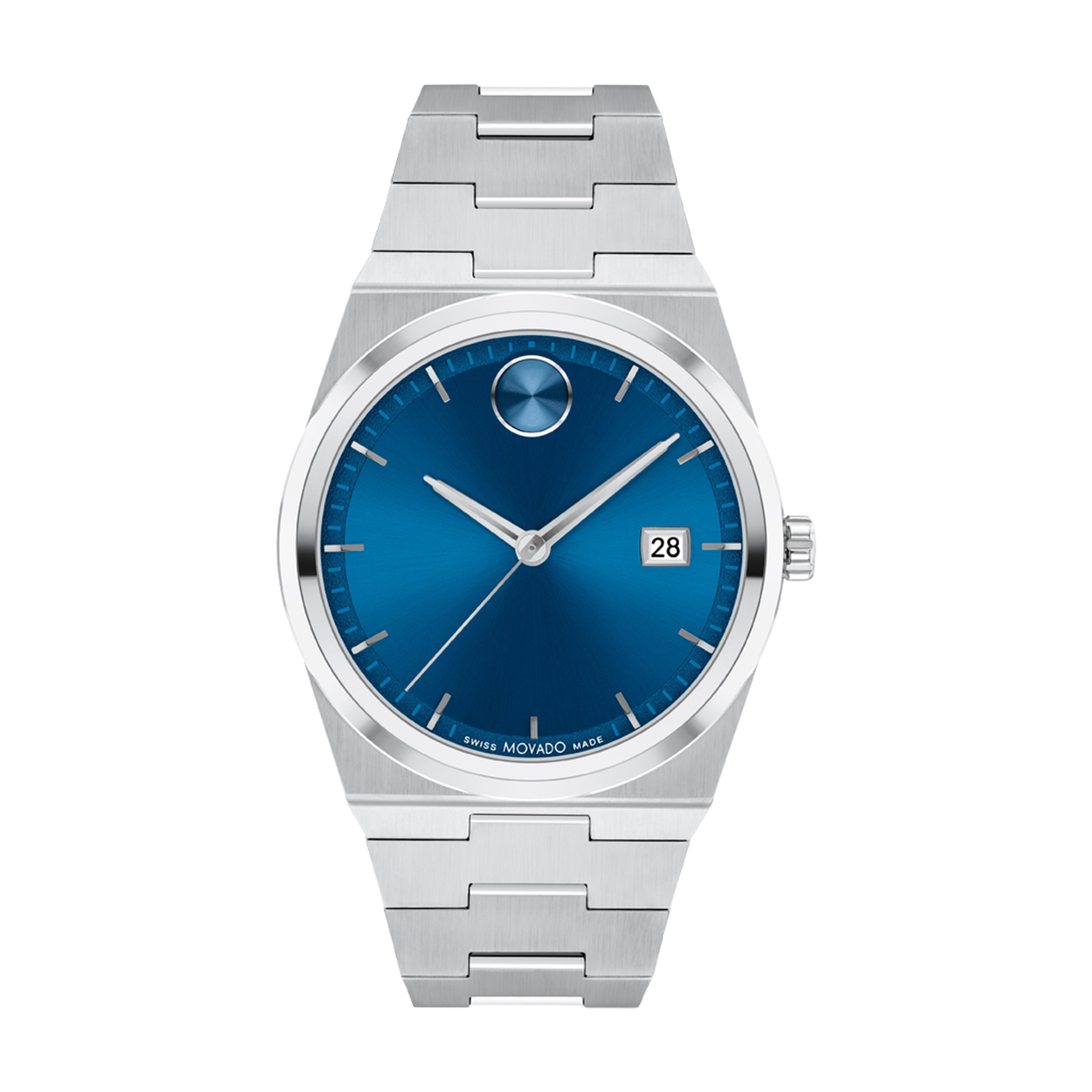 Movado Bangle Blue Faced Watch Movado | BOLD Verso Chronograph 44 mm - Blue Dial on Bracelet main image 2