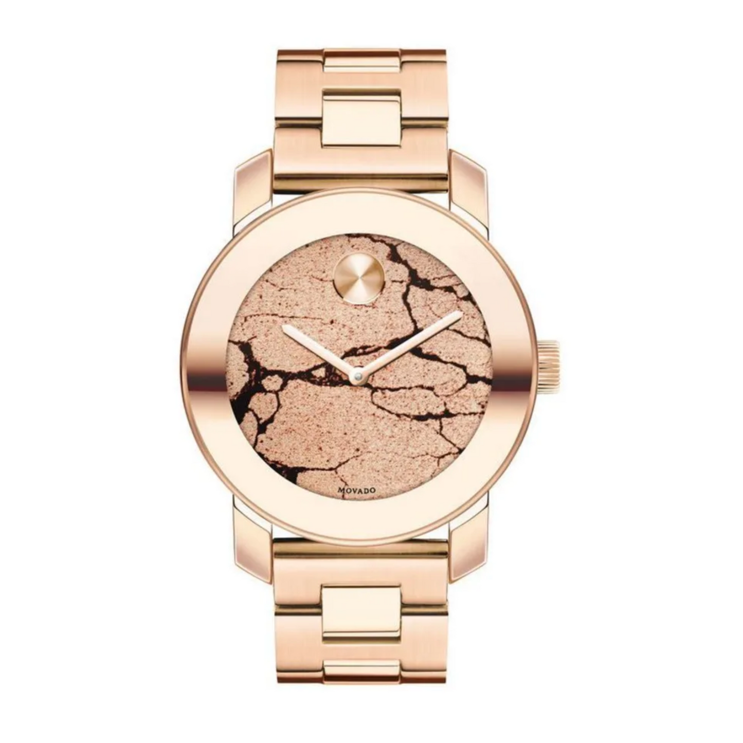 Movado Bold Rose Gold Ion-Plated Stainless Steel Watch 36 mm