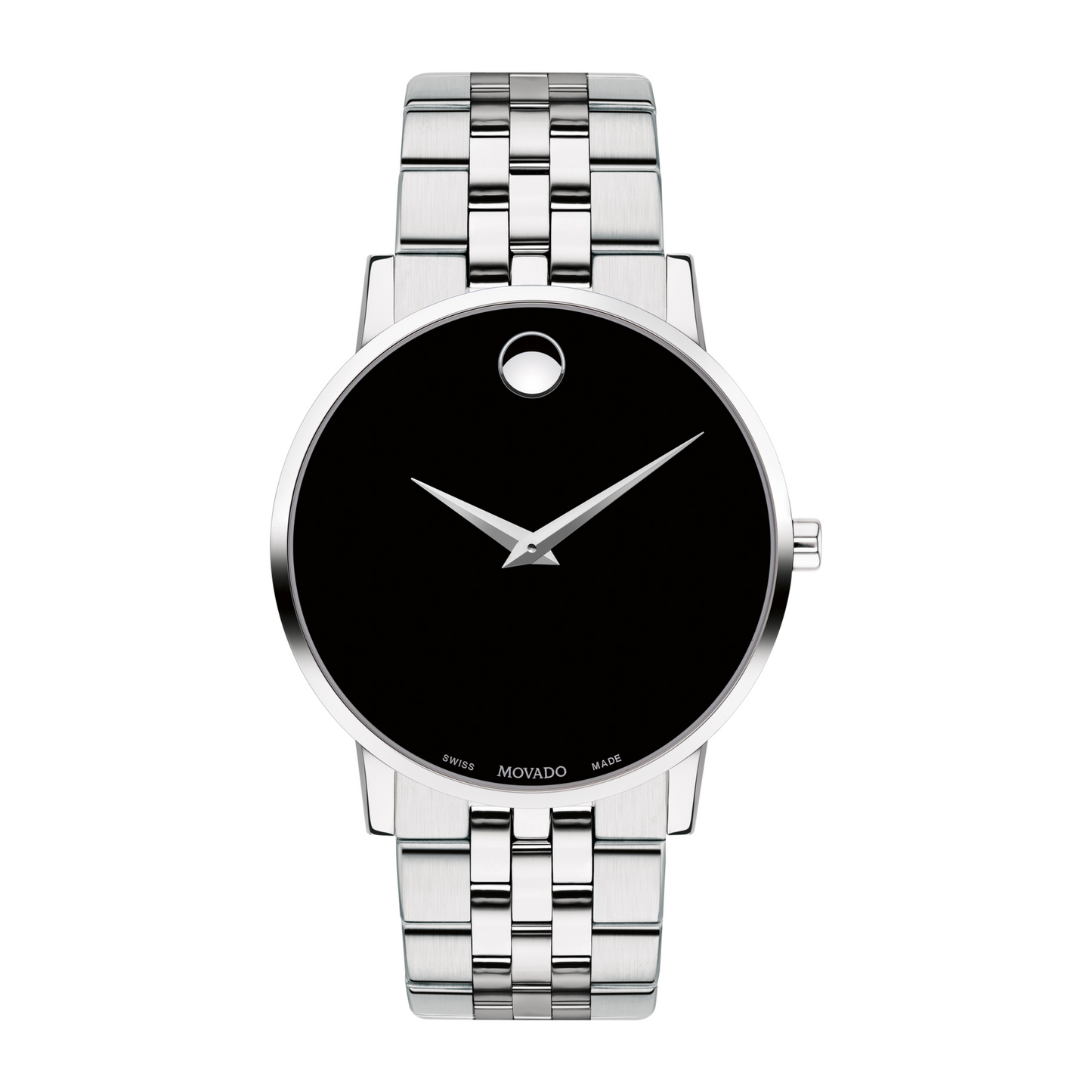 Movado Museum Classic Black Dial Stainless Steel Watch 40 mm