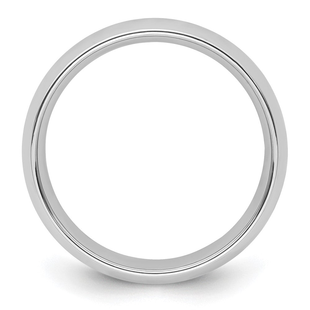 Platinum 6mm Comfort-Fit Wedding Band Size 10.5 - View 2