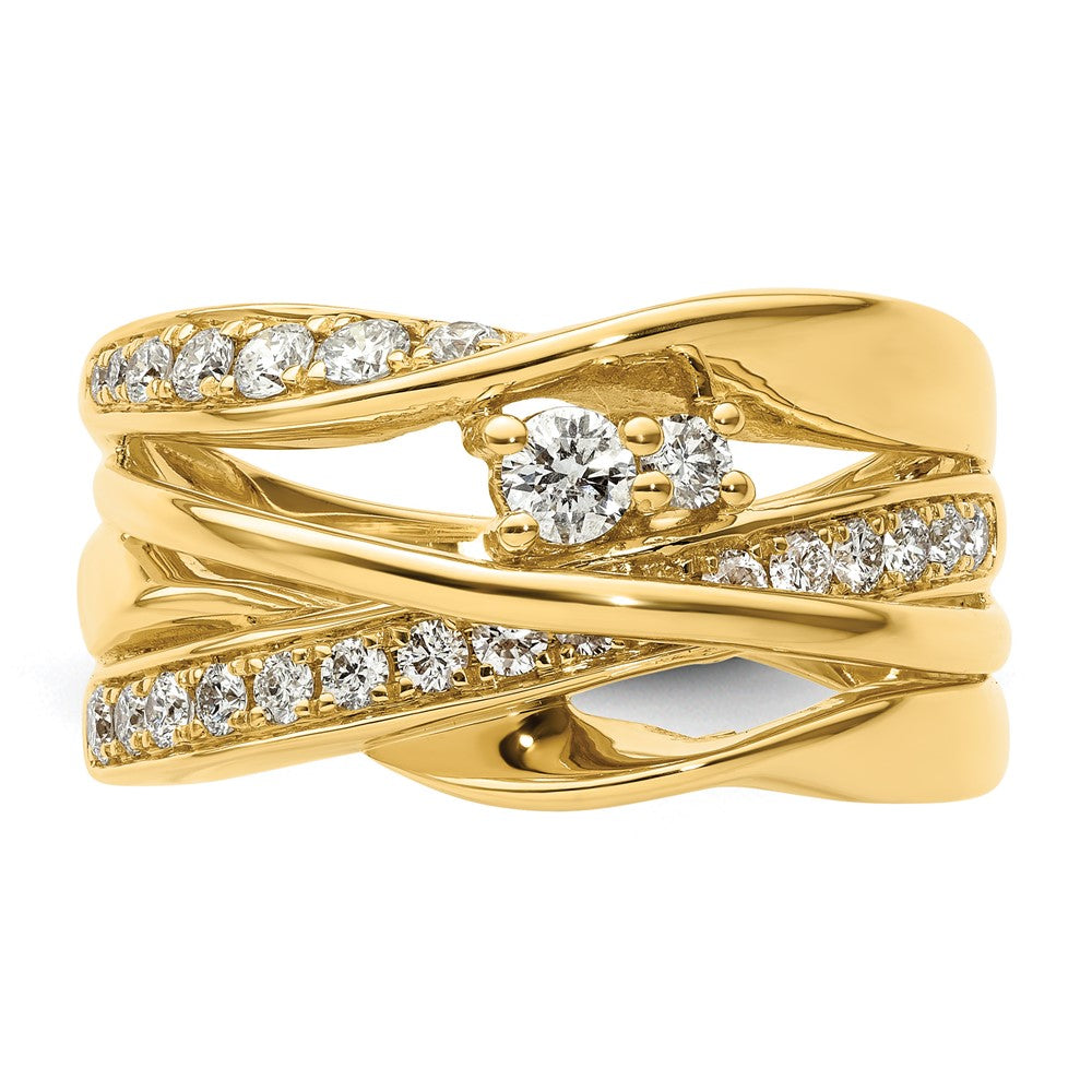 14k Fancy Diamond Ring - View 4