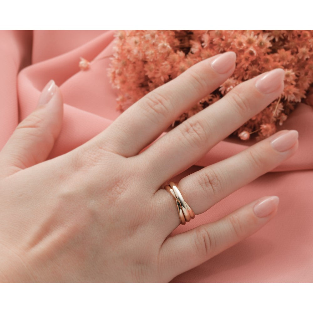 14k Gold Polished Rolling Ring - Image 6