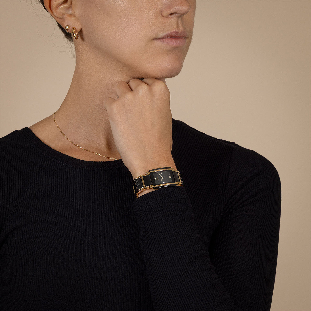 Rado Integral Gold Diamond Ceramic Watch 22.7 mm