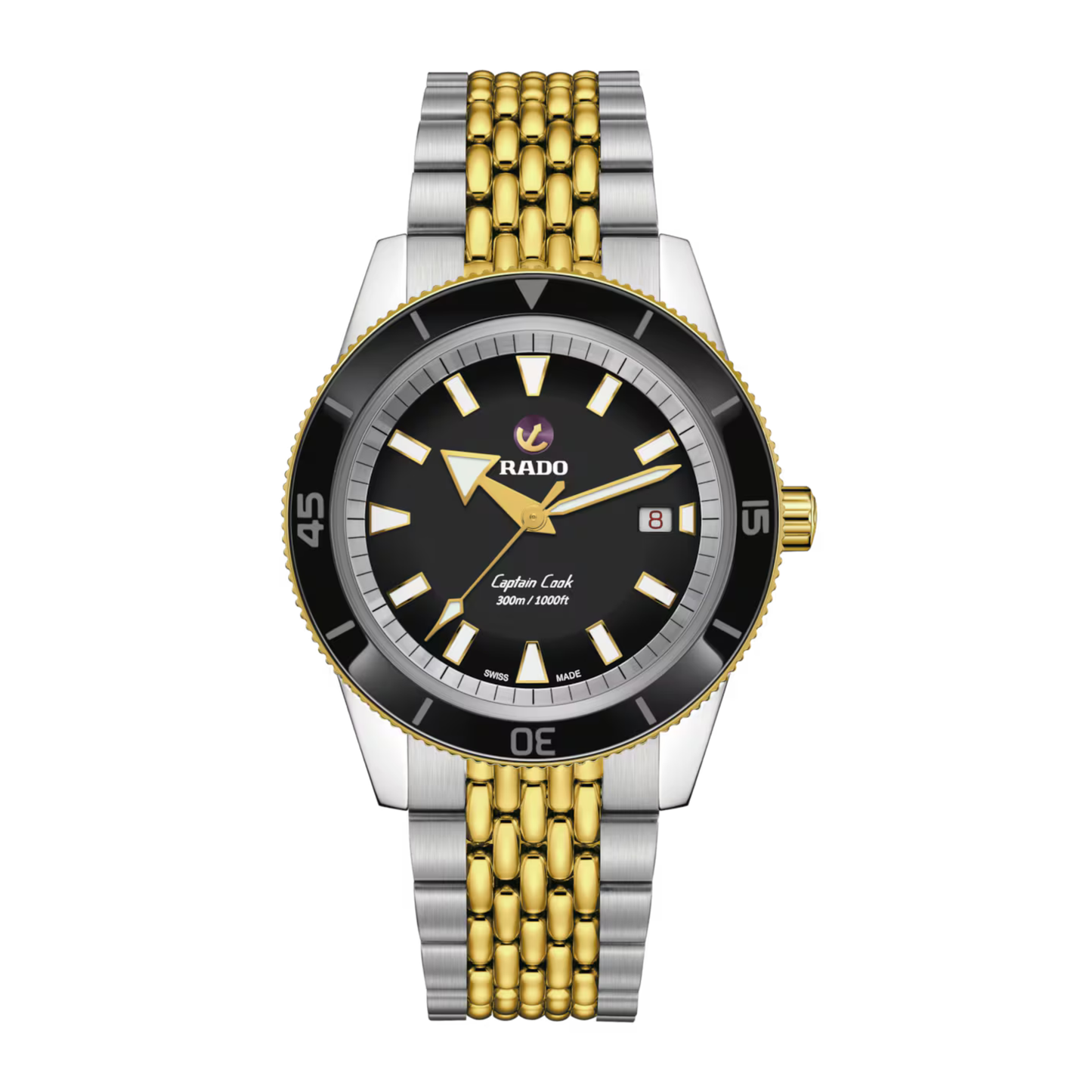 Rado Captain Cook Black Stainless Steel Ceramic Automatic Watch 42 mm