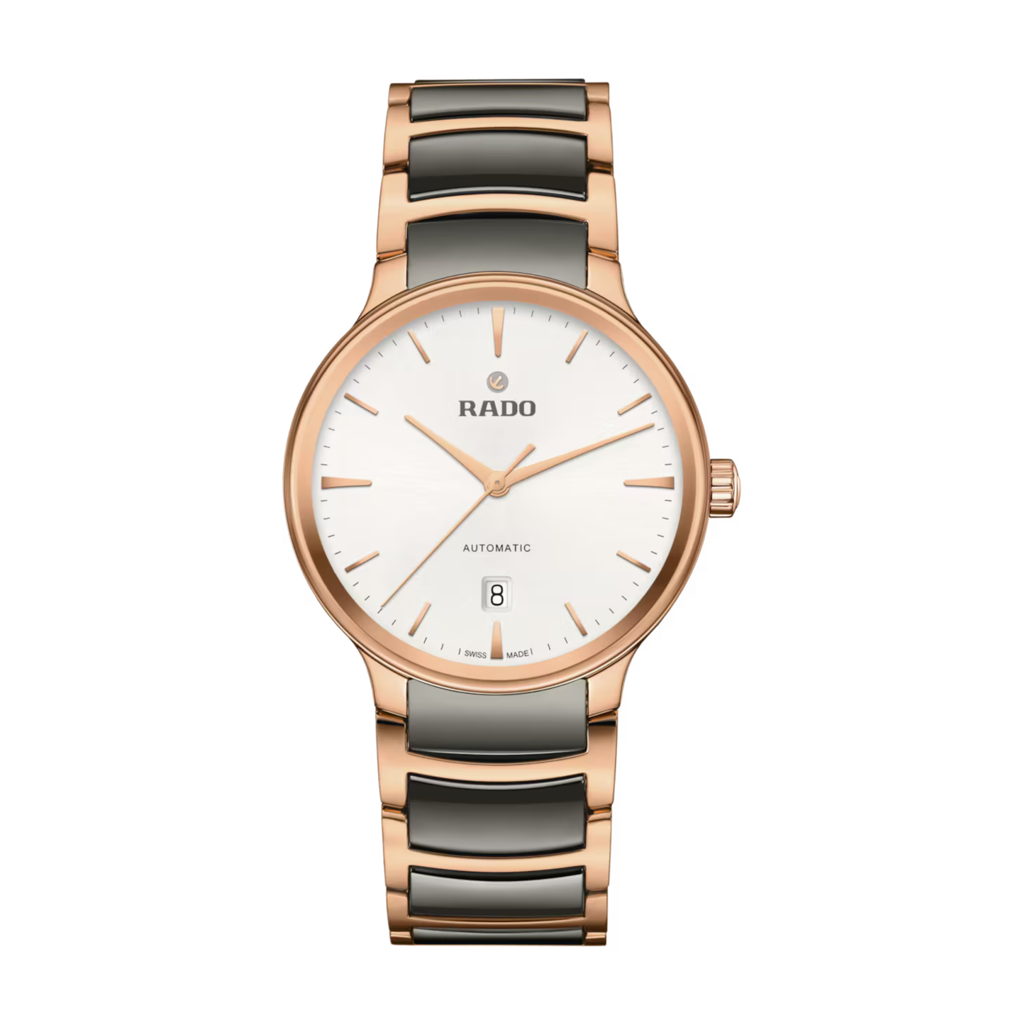 Rado Centrix Diamonds Grey Two-Tone Automatic Watch 39.5 mm