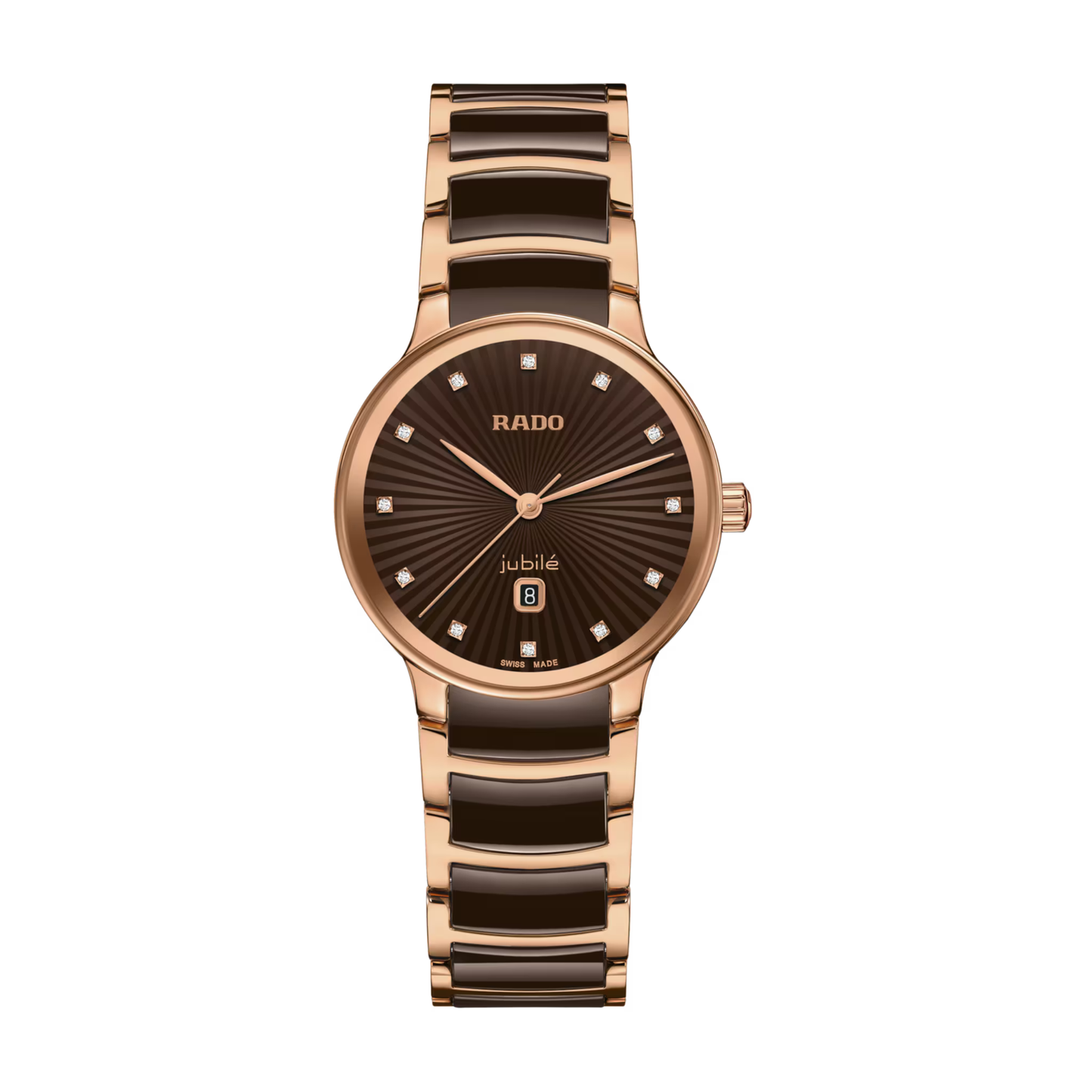 Rado Centrix Two-Tone Diamond Stainless Steel Watch 30.5 mm