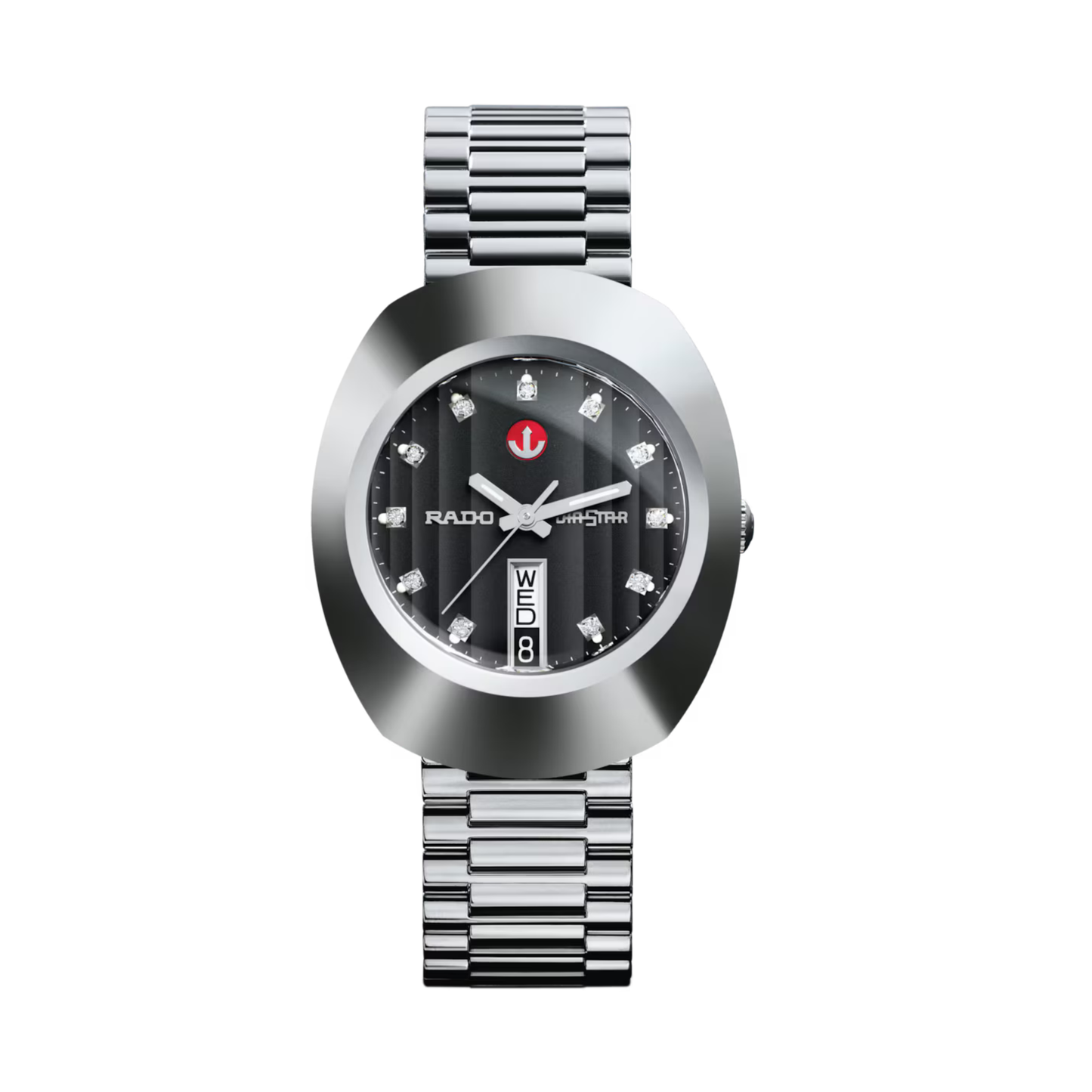 Rado DiaStar Original Black Stainless Steel Automatic Watch 35 mm