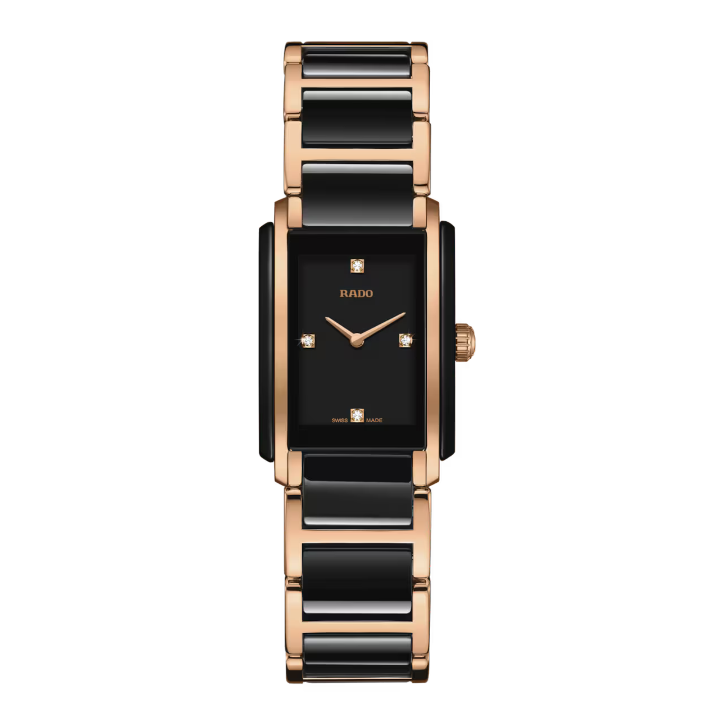 Rado Integral Diamonds 22mm Black Dial Black High-Tech Ceramic
