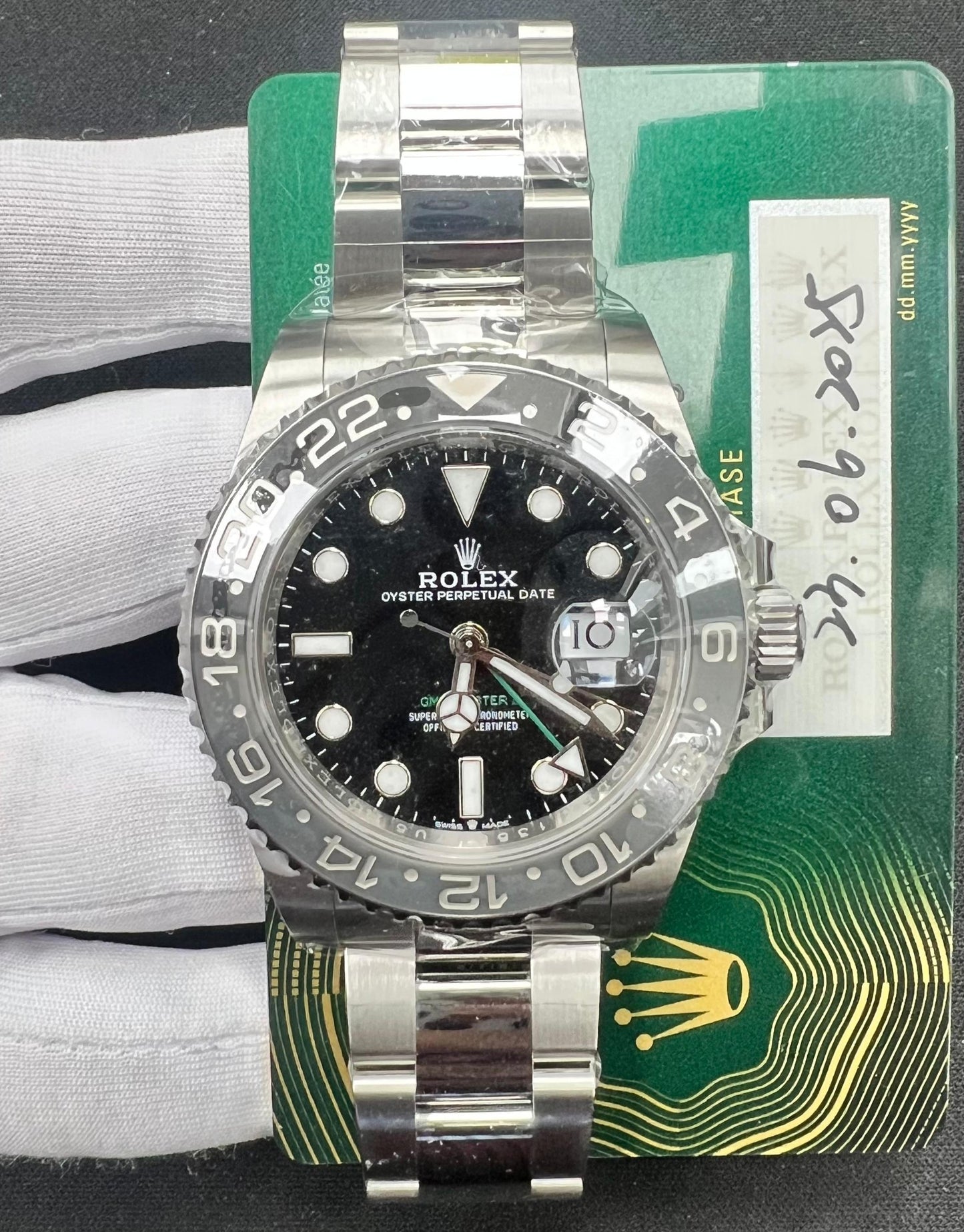 Pre-Owned Rolex GMT MASTER II 126710GRNR