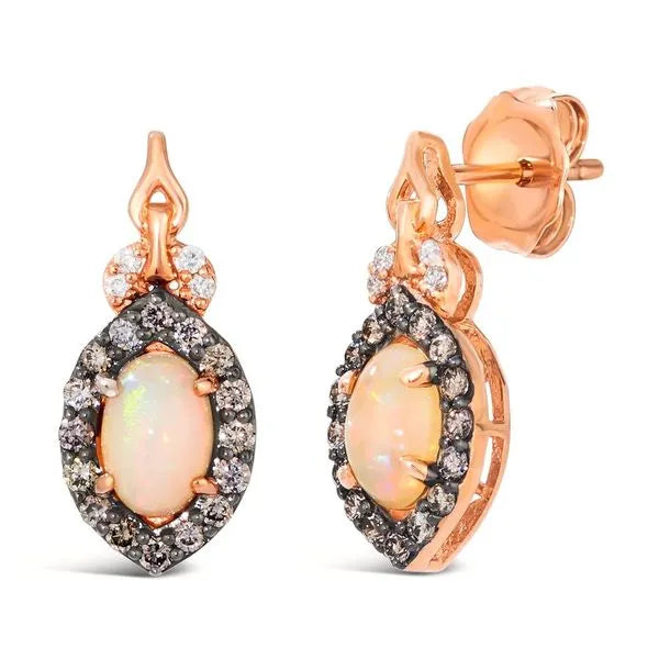 Le Vian Earrings featuring Chocolate Diamonds. These earrings offer total weight 0.38 ctw.