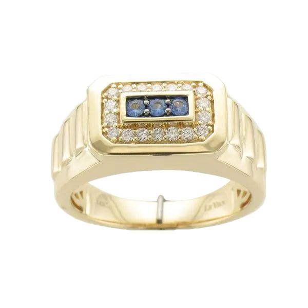 Le Vian Necklace in Yellow Gold featuring Diamonds, Sapphire.