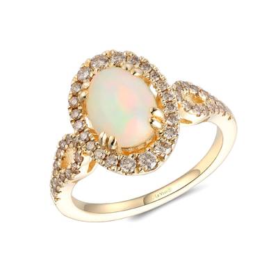 Le Vian 14k Honey Gold Neopolitan Opal & Nude Diamonds Ring TSXX42