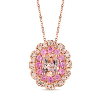Le Vian 14k Strawberry Gold Oval Nude Diamond Pendant TTEW8