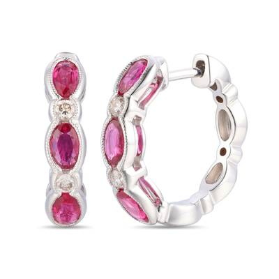 Le Vian 14K Vanilla Gold Passion Ruby & Vanilla Diamonds Earrings TTNW5