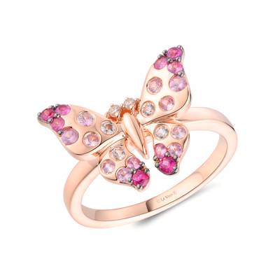 Le Vian 14k Strawberry Gold Oval Nude Diamond Ring TTUN 21