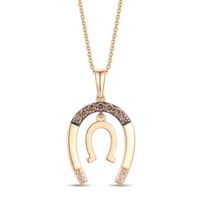 Le Vian 14k Honey Gold Chocolate Diamond Pendant TTUN 5