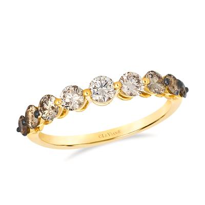 Le Vian 14k Honey Gold Chocolate Diamond Ring TTZB 10