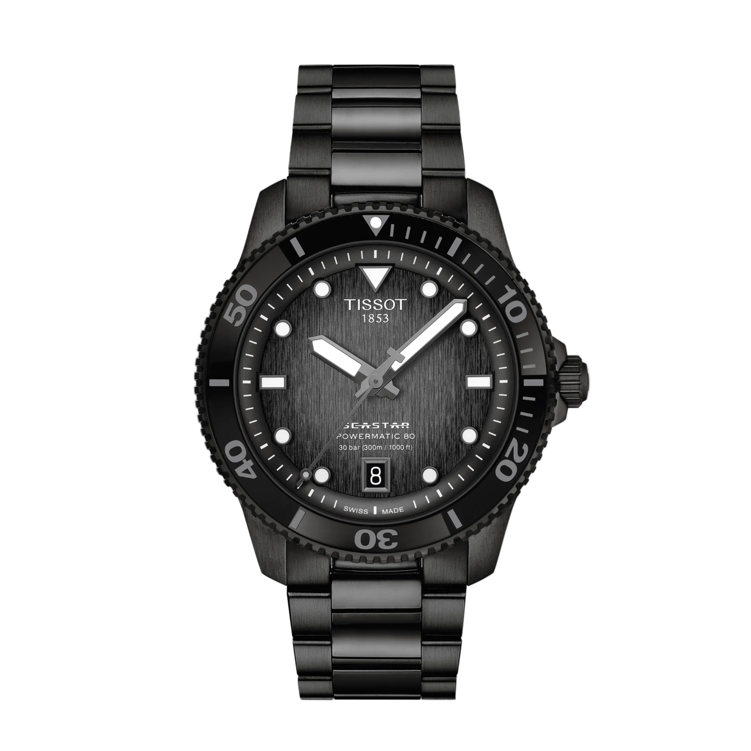 Tissot Seastar 1000 Powermatic 80 40 mm Graded Grey-Black Dial
