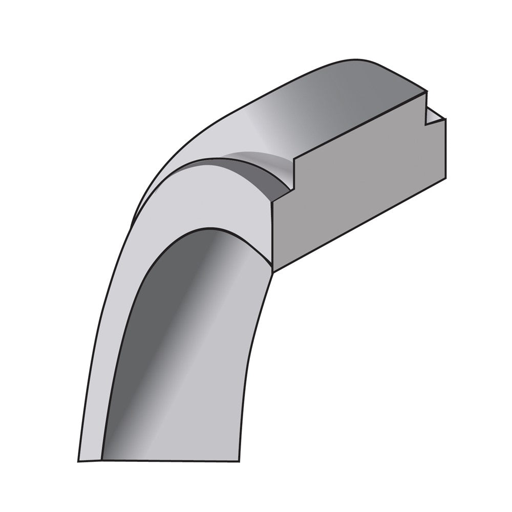 14k White Gold 10mm Step Edge Wedding Band - Image 4